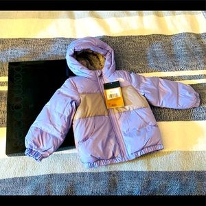 Adorable Northface Toddler winter coat! NWT, never worn! Lavender blue, so warm!